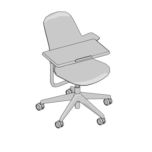 Node; Chair, 5 arm base, Personal worksurface Steelcase Pricing Tool