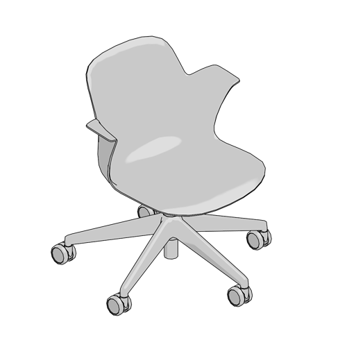 Node; Chair, Mid back, 5 arm base Steelcase Pricing Tool