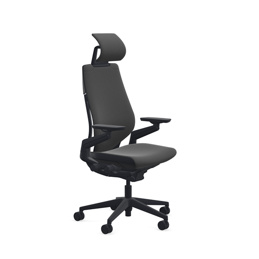 Silla Steelcase Gesture — Negra con apoyacabeza — foto 6