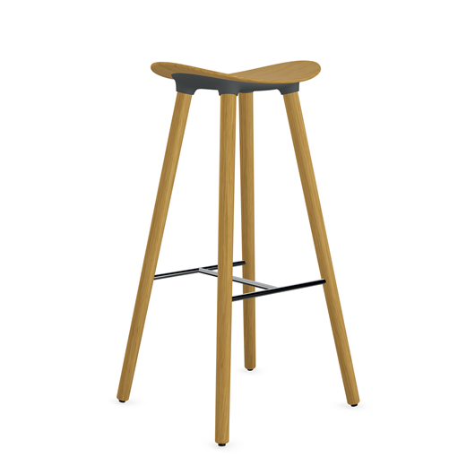 Enea Cafe Wood Stool | Steelcase Store
